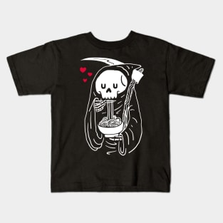 Death Slurps Noodles Kids T-Shirt